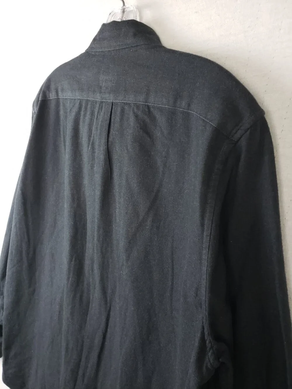 J CREW Shirt Brushed Twill Button-Down Collar Classic Fit Charcoal size M #BJ446
